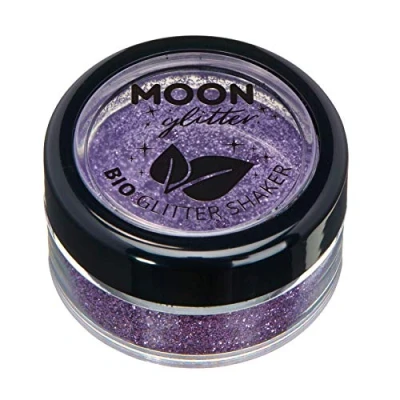 Immagine di Glitter biodegradabili ed ecologici a pezzi della Moon cosmetici per il volto, corpo, le unghie I capelli e labbra 100% Biologici 5g Lavanda