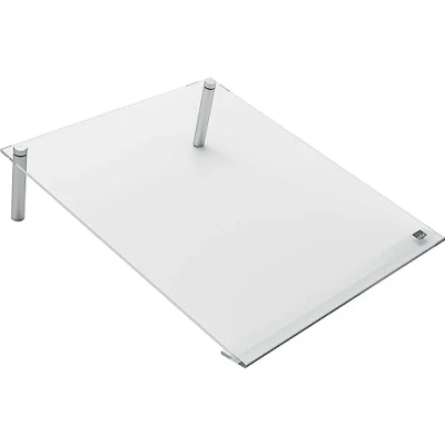 Immagine di Nobo Mini Lavagna / Blocco Note Angolato da Tavolo in Acrilico con Pennarello Incluso, Cancellabile a Secco e Senza Cornice, Formato A4, 210 mm x 297 Bianco