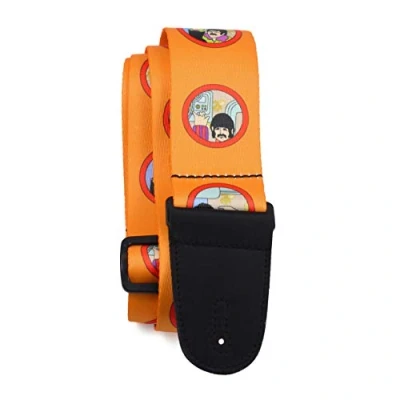 Immagine di Perri&#039;s Leathers Ltd. The Beatles Tracolla Per Chitarra Yellow Submarine Prodotto con Licenza Ufficiale Chitarre Acustiche/Elettriche/Bassi Fabbricata in Canada (LPCP 6108)