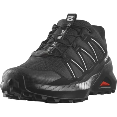 Immagine di Salomon Speedcross Peak Scarpe da Trail Running Uomo, Calzata precisa, Protezione su tutti i terreni, Grip attivo, Black/Black/Glacier Gray, 42 2/3 EU