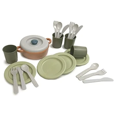 Immagine di STOVIGLIE IN BIOPLASTICA SET 22 ELEMENTI