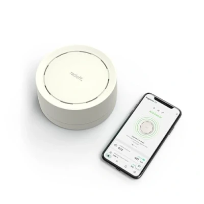 Immagine di Radoff Now *White Limited Edition Air Quality Monitor con Sensore Qualità Aria, Rilevatore CO2, COV, PM, Compatibile Alexa Smart Home, Temperatura Wifi, Umidità e Pressione Atmosferica