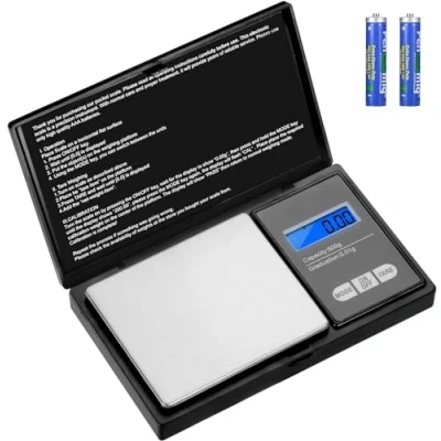 Immagine di Aurora &amp; Tithonus Bilancino Precisione 500g/0.01g Bilancia di Grammi Bilancina Professionale con Display LCD e 7 Unità Funzione Tara per Caffè Gioielli Farmaci,2 batterie incluse