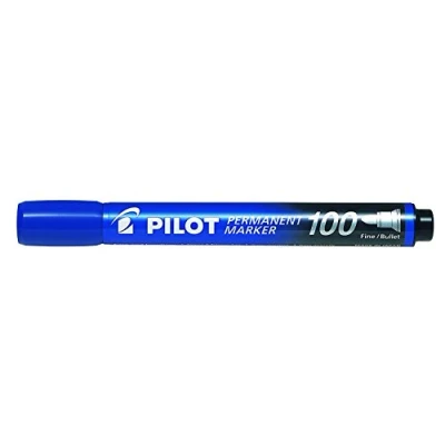 Immagine di Pilot 2 x large 4.5 pennarelli indelebili con punta a proiettile, colore blu (confezione da 20)