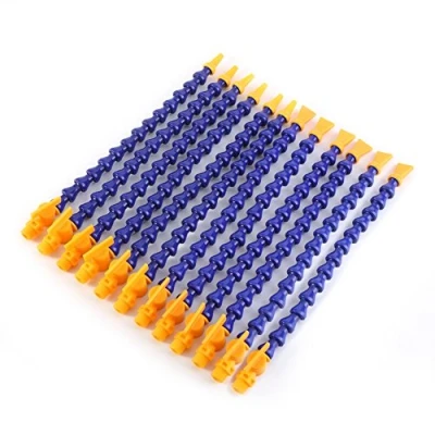 Immagine di 12 pezzi in plastica flessibile Acqua oelkuehlmittelrohr 1/4PT Rotelle con ugello rotondo e piatto per 6 pezzo drehbank, fraesen, Macchina CNC