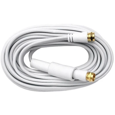 Immagine di Axing Antenna, SAT Cavo [1x Spina a F 1x F] 10.00 m 75 dB contatti connettore dorati Bianco