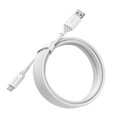 Immagine di OtterBox cavo USB a C, di ricarica ultra resistente per Smartphone e Tablet, robusto, testato pieghe flessibilità, 3M, Bianco