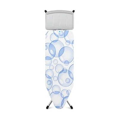 Immagine di Brabantia Asse da Stiro C per Caldaia a Vapore Modello XL Stirare Fodera PerfectFlow Multistrato Regolabile in Altezza Robusto Quattro Gambe Pink Santini 124x45 cm