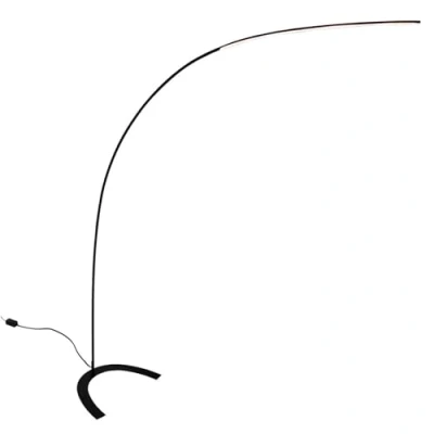 Immagine di Lindby lampada LED da terra &#039;Danua&#039; dimmerabile (Moderno) colore Nero, in Metallo ad es. Studio &amp; Ufficio (1 luce, lampadina inclusa)