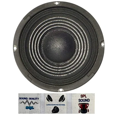 Immagine di 1 PLUG &amp; SOUND S 108 diffusore woofer nero da 25,00 cm 250 mm 10&quot; diametro 75 watt rms 150 max con impedenza 8 ohm per casa feste sensibilità 88 db, pezzo + 3 adesivi omaggio