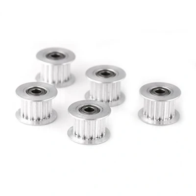 Immagine di Walfront Accessori per stampanti 3D, 5 puleggia in alluminio 2GT, 3 mm/5 mm, ruota 16/20 denti o senza cintura larghezza 6 mm/10 mm (W6 16T, foro 3, dentati)