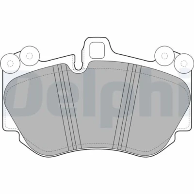 Immagine di DELPHI LP2116 Kit pastiglie freno Predisposto per contatto segnalazione usura con lamierino anticigolío senza accessori AUDI: A4 B8 Avant, A5 Coupe