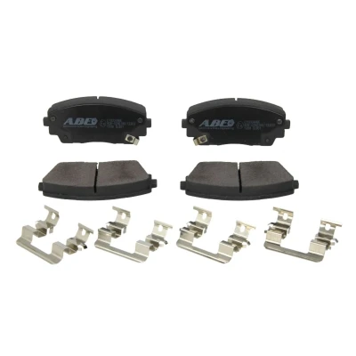 Immagine di ABE C10334ABE Kit pastiglie freno Assale anteriore Non predisposto per contatto segnalazione usura KIA: Picanto II