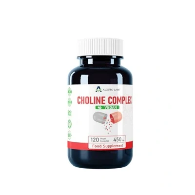 Immagine di Alzuro Labs Complesso di colina (bitartrato colina, fosfatidilserina, citicolina) 120 capsule vegane alto dosaggio stock 4 mesi testato in laboratorio Integratore alimentare