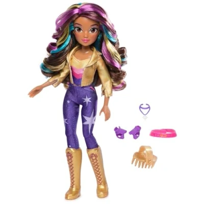 Immagine di Unicorn Academy, Bambola Sophia Deluxe Masquerade Ball con 9 Accessori per e Capelli Arcobaleno, 24 cm, Bambole unicorni Giocattolo Bambine