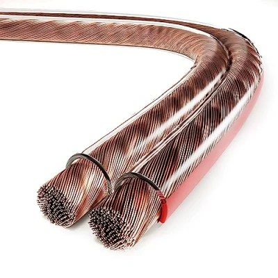 Immagine di conecto cavo per altoparlanti, altoparlanti CCA, 2x1.50mm² colore: trasparente 30 metri