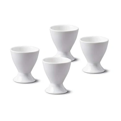 Immagine di WM Bartleet &amp; Sons 1750 TSET90 Set di 4 portauova in porcellana, colore: Bianco