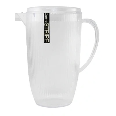 Immagine di FORNOR 16701 Boccale in plastica a strisce, 2,5 l, 14 x 20