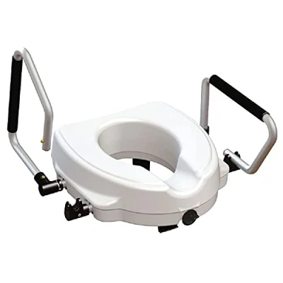 Immagine di Identités Sollevatore WC Primo 2 braccioli Forma anatomica Inclinazione Anteriore Polietilene 12,5 cm Fissatore singolo su lunetta Ciotola modellata
