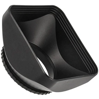 Immagine di CELLONIC® Paraluce per Obiettivo DV Compatibile con Ø 52mm Filettatura a Vite Lens Hood in Materiale Sintetico Protegge l&#039;obiettivo e la Lente da Urti Graffi