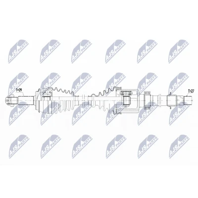 Immagine di NTY NPW RE 128 Albero motore / Semiasse Assale anteriore Dx 1013 85 RENAULT: Kadjar