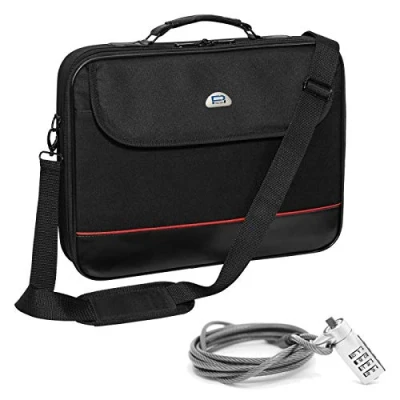 Immagine di PEDEA borsa per PC portatile &quot;Trendline&quot; notebook fino a 17,3 pollici (43,9 cm) con tracolla, incluso lucchetto notebook, nero