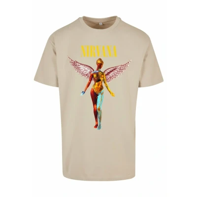 Immagine di Upscale by Mister Tee IN Utero Oversize Tshirt con stampa, Uomo, Taglia: Large, Wet sand