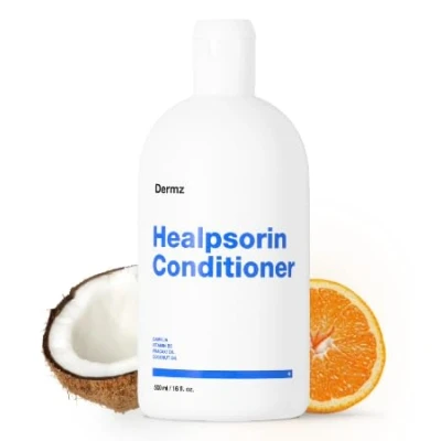 Immagine di Healpsorin Psoriasis Conditioner per cuoio capelluto secco olio di camelia, arginina, cocco e vit. B5 allevia i sintomi della forfora dermatite seborroica (capelli lucenti privi fiocchi)