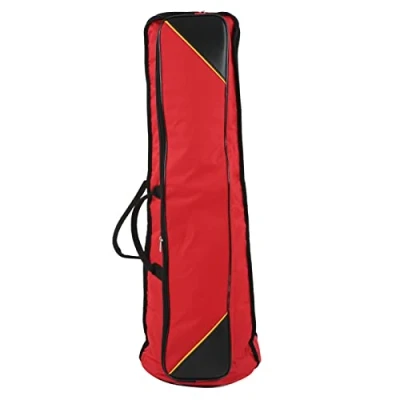 Immagine di Tomotato Custodia Morbida per Trombone, Borsa Trombone in Tessuto Oxford Resistente all&#039;Acqua Tromboni Accessori Strumenti Musicali(Rosso)