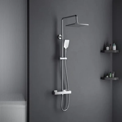Immagine di MORADO Colonna Doccia con Miscelatore Termostatico,Miscelatore Termostatico Doccia,Sistema Altezza Regolabile 85 115CM