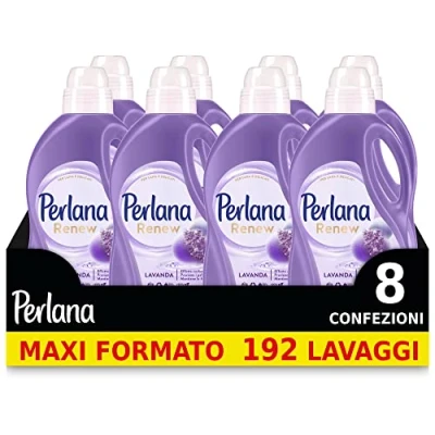 Immagine di Perlana Renew Flower Charm, detersivo lavatrice, mantieni la brillantezza dei tuoi capi colorati e bianchi, confezione singola da 24 lavaggi
