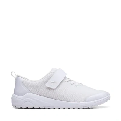 Immagine di Clarks Aeon Pace K, Scarpe da Ginnastica, White, 30 EU Larga