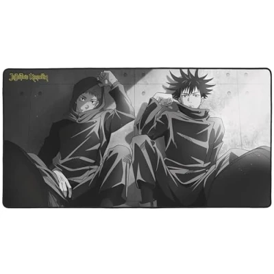 Immagine di Konix Tappetino per Mouse da Gioco Jujutsu Kaisen XXL 90 x 46 cm, Base in Gomma Antiscivolo, Motivo Yuji e Megumi