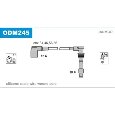 Immagine di JANMOR ODM245 Kit Cavi Accensione OPEL: Corsa B Hatchback