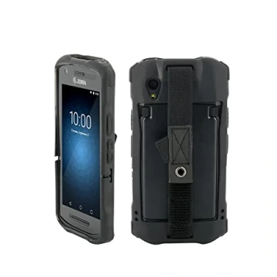 Immagine di Mobilis Guscio Protettivo per Zebra TC21 TC26 6&#039;&#039;, Custodia Robusta Computer Mobile con Fascia di Presa e Supporto Stilo, Compatibile la Stazione Ricarica, Nero