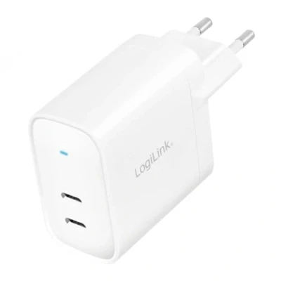 Immagine di LogiLink PA0282 Caricatore USB Ambiente interno, presa di corrente Num. uscite: 2 x C® (Power Delivery) Power Delivery (USB PD)