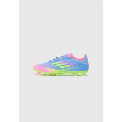 Immagine di adidas Performance F50 League Scarpe da calcetto con tacchetti, Uomo, Taglia: 42 2/3, Blue fusion/lucid lemon/lucid pink Tessuto / sintetico