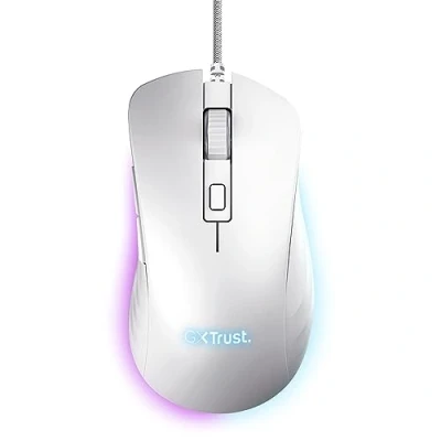 Immagine di TRUST GXT924W YBAR+ GAMING MOUSE WHITE