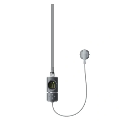 Immagine di ML Design Resistenza Elettrica LED 1200W a Immersione Asta di Riscaldamento per Calorifero Radiatore Termosifone con Termostato Controllo della Temperatura Bagno Moderno Antracite