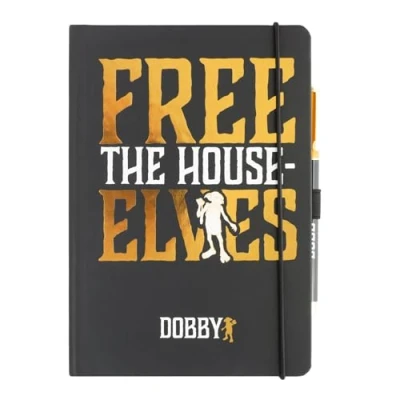 Immagine di Grupo Erik: Quaderno Harry Potter Dobby A5 con copertina rigida, penna personalizzata e tasca espandibile, 192 pagine 100 g/m², Cancelleria Potter, Gadget
