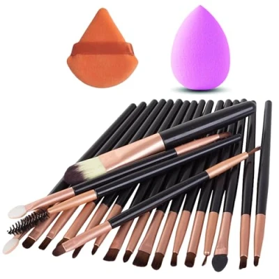 Immagine di PARENCE. set trucco 22 pezzi 20 pennelli circa 14 cm, 1 spugna frullatore, piumino da cipria Trucco, completo, versatile