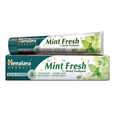 Immagine di Himalaya Since 1930 Mint Fresh Gel Toothpaste with Miswak and Indian Dill, Refreshing Taste, Healthy Protected Gums Breath, Complete Oral Hygiene, Fluoride free, 75 ml