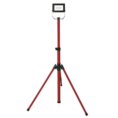 Immagine di VELAMP IS749 2 Proiettore LED con Treppiede Regolabile Potenza 20W Luminosità 1600 Lumen Impermeabile IP65 Ideale per Esterni, Cantieri, Giardinaggio e Campeggio