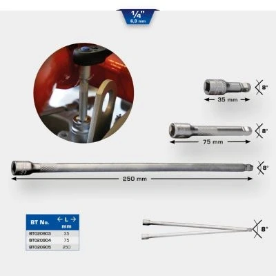 Immagine di KS TOOLS BT020904 Prolunga, Chiave a bussola 75 6,3 (1/4&quot;)