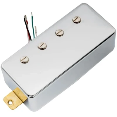 Immagine di Artec MVBA4 Alnico 5 Coperto Pick Up Humbucker Manico 8,6K per Basso Elettrico 4 Corde tipo LP o EPI, Cromato