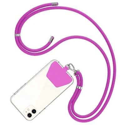 Immagine di COCASES Cordino per Telefono,Regolabile Tracolla Universale Catena Cellulare Compatibile con iPhone/Samsung/Huawei (Viola)