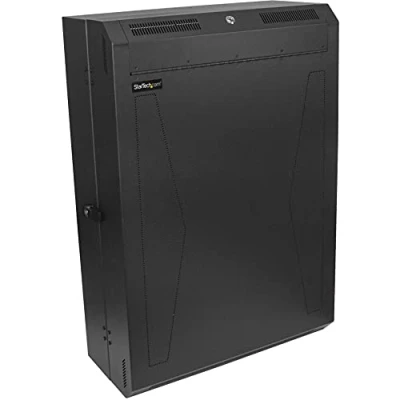 Immagine di StarTech.com Armadio di Rete per Montaggio a Parete 6U 19&quot; Rack Verticale Pannelli Patch con Muro Sala Server da 76 cm Portata 90kg (RK630WALVS)