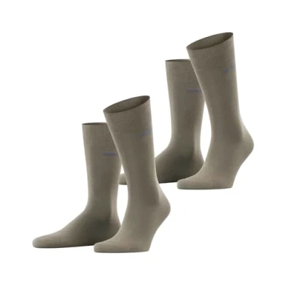 Immagine di ESPRIT Basic Uni 2 Pack M SO cotone tinta unita confezione di paia, Calzini Uomo, Verde (Thymian 7821), 43 46