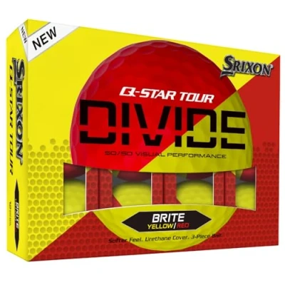 Immagine di Srixon Q STAR DIVIDE 12 Palline da Golf di qualità Tour Perfette per il gioco corto Nucleo FastLayer Alta Compressione della Pallina
