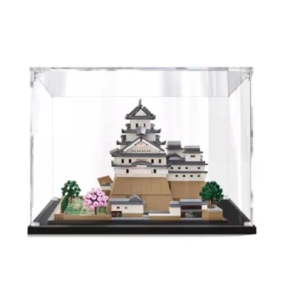 Immagine di Vetrina in Acrilico per 21060 Castello di Himeji Modello,Trasparente Antipolvere,compatibile con Lego Technic Blocchi Construcción (solo vetrina) A,2MM